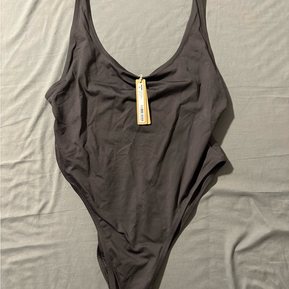 SKIMS Charcoal One-Piece Swimsuit